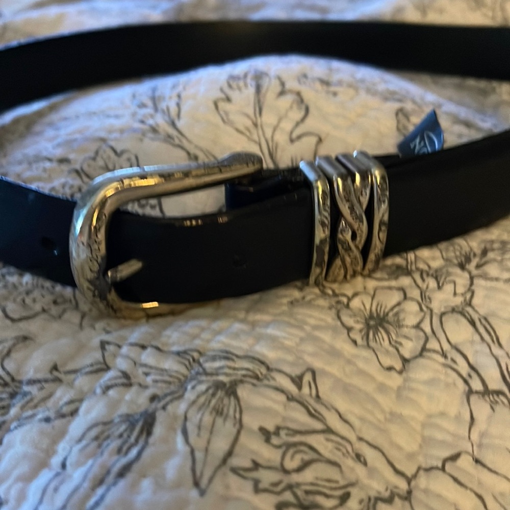 Brighton leather and silver tone Belt
